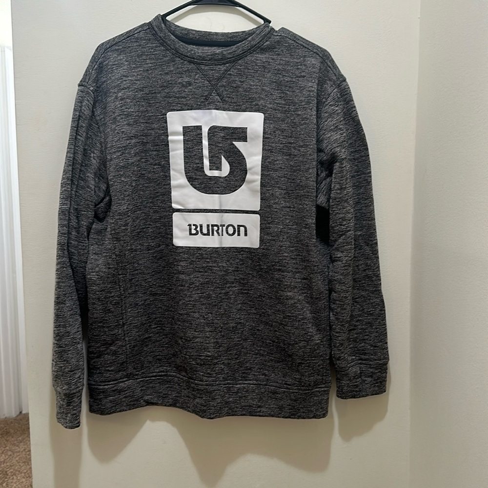 Burton grey crew neck - small